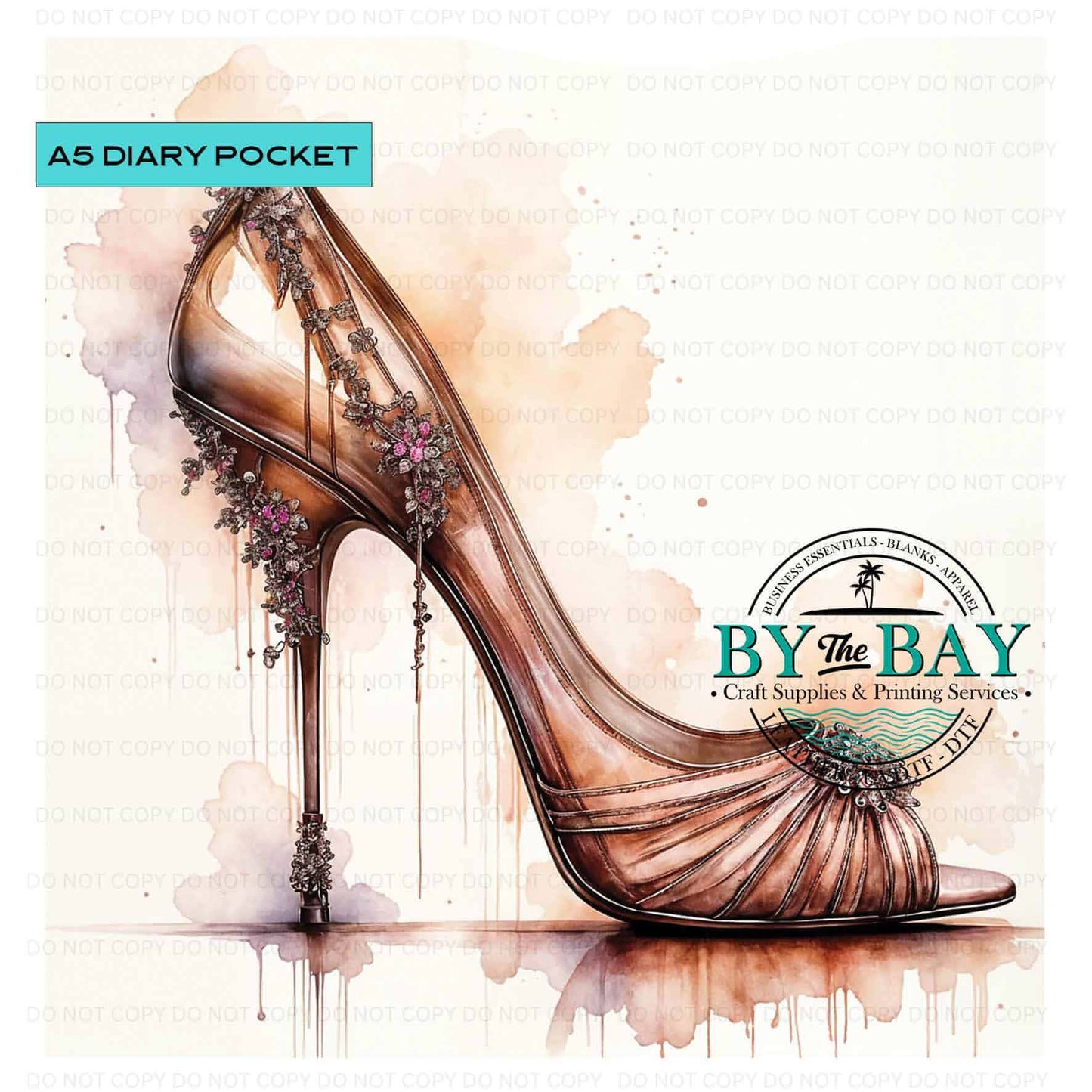 A5 Vintage Heel Front phone/pen pocket