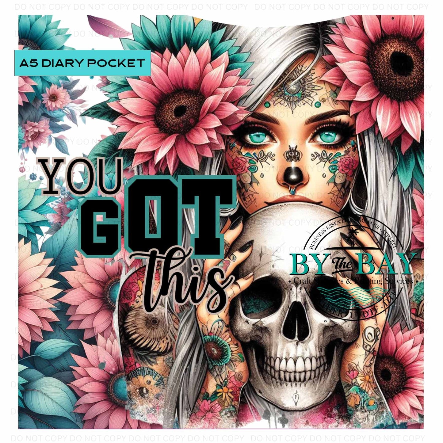 A5 You Got This Diary Front phone/pen pocket