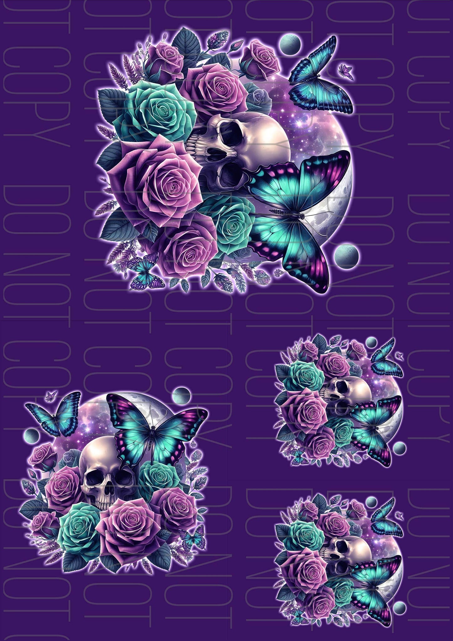 Skull Purple (Various sizes)