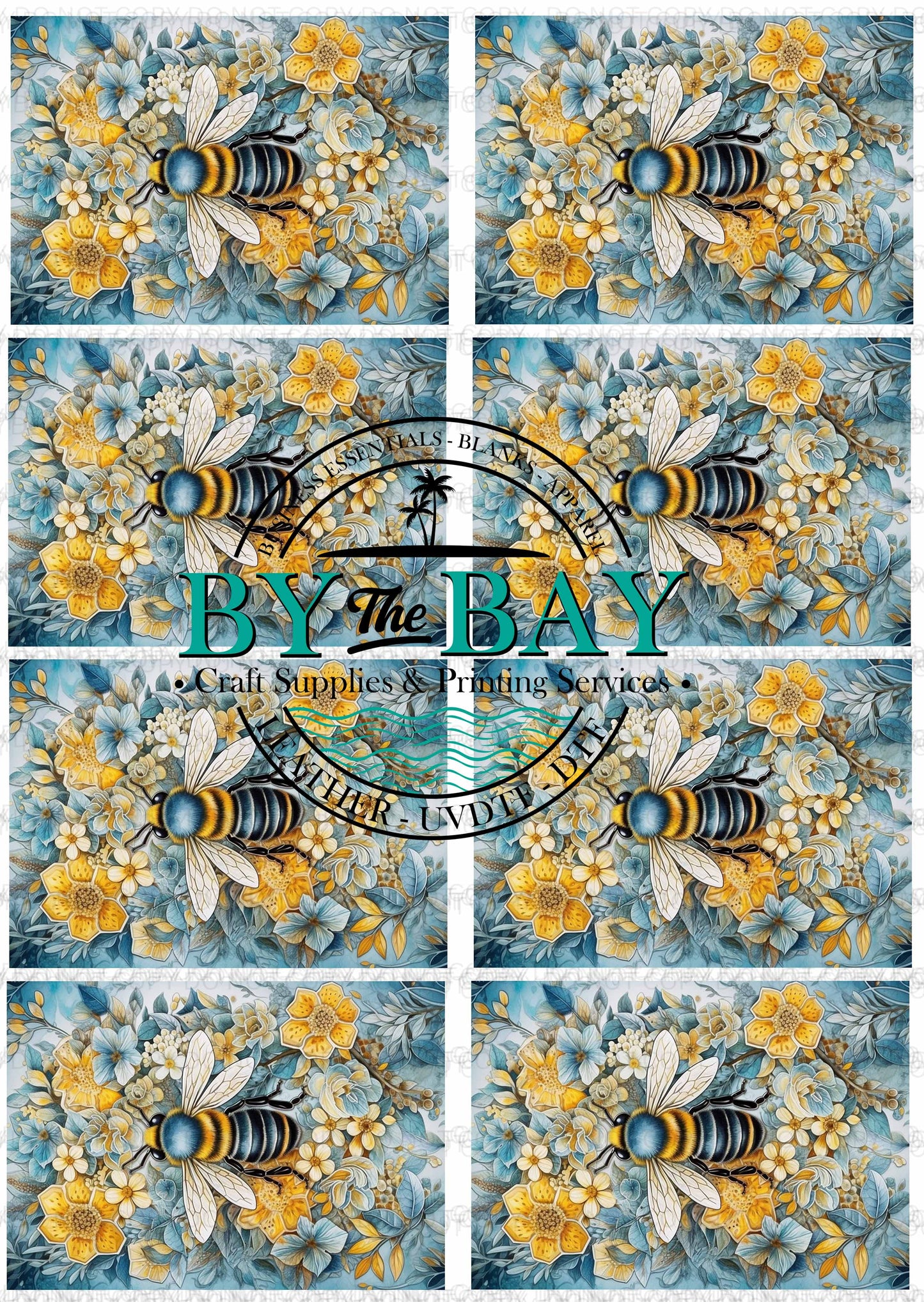 White Fox Blue Panel (Various Sizes)