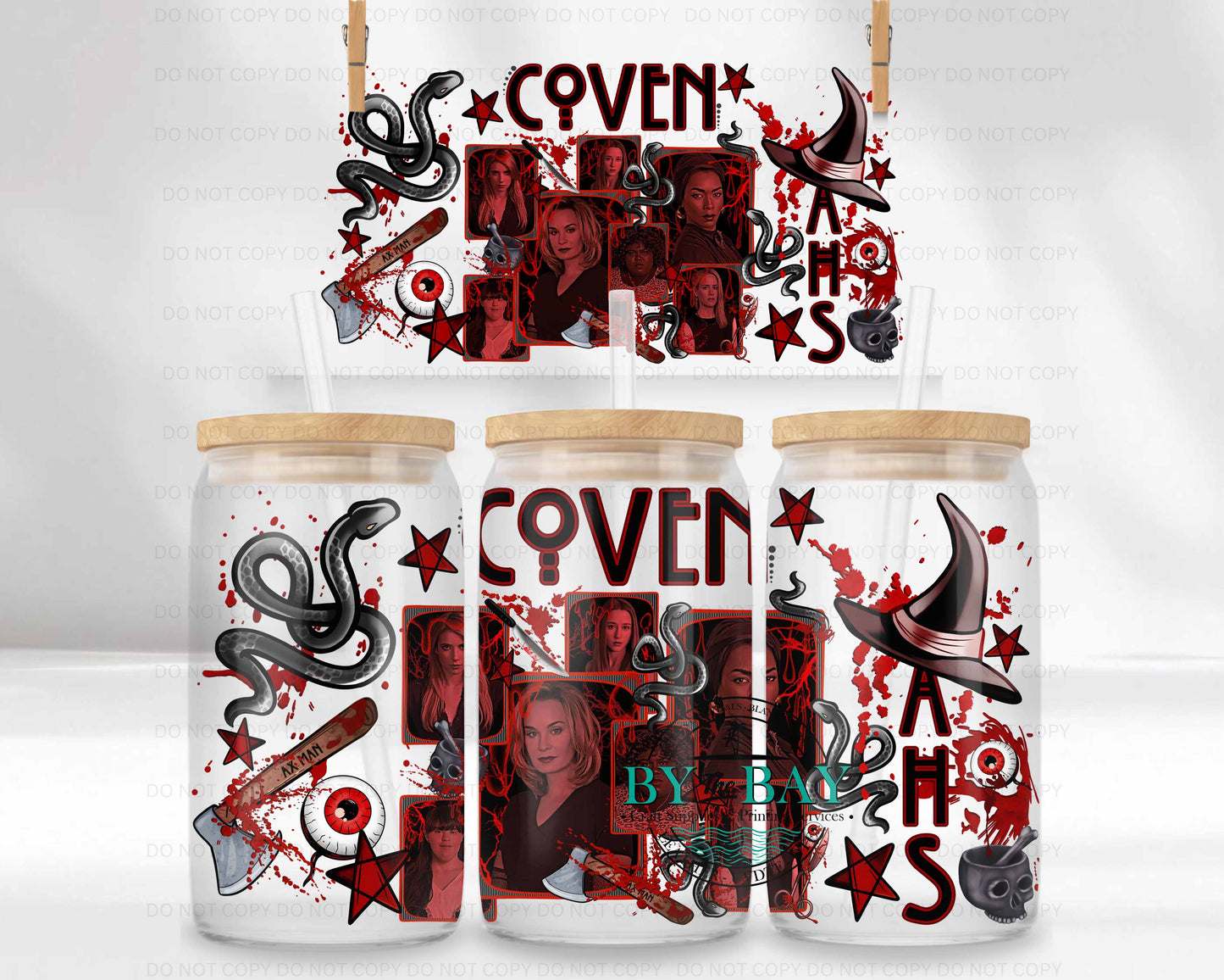 AHS Coven 16oz UVDTF Wrap