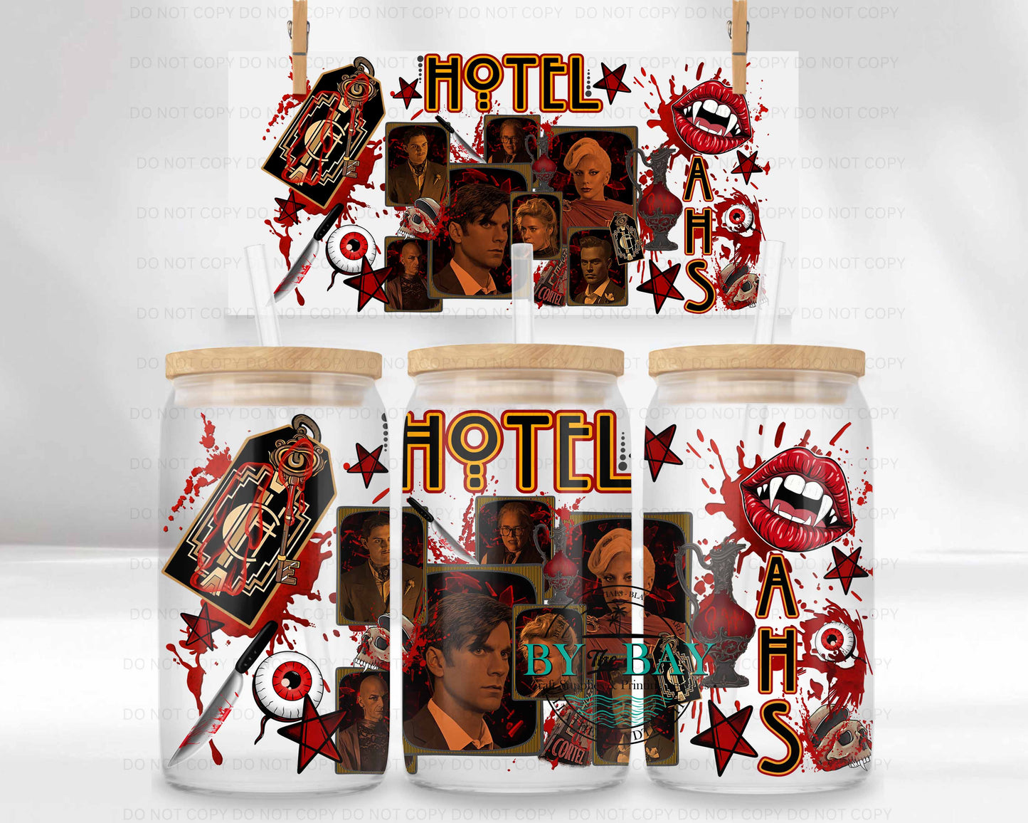 AHS Hotel 16oz UVDTF Wrap