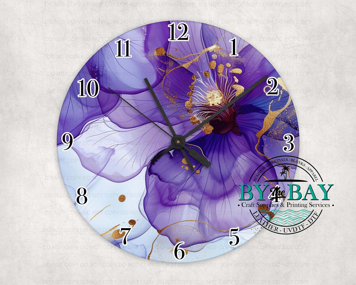 Alcohol Ink 02 Clock