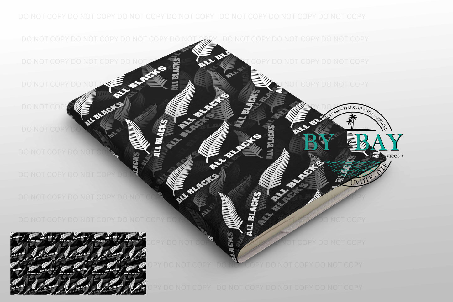All Blacks - Ready made notepad Cover (Notepad & Pocket options available)