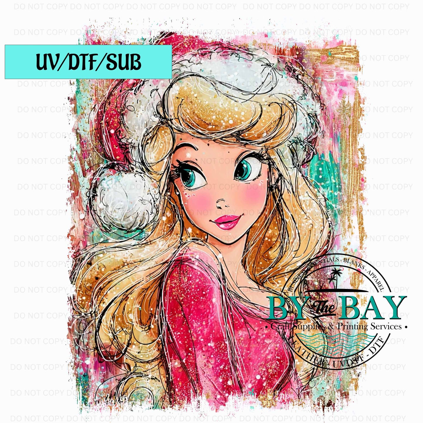 Princess AU Xmas UV/DTF/SUB Print