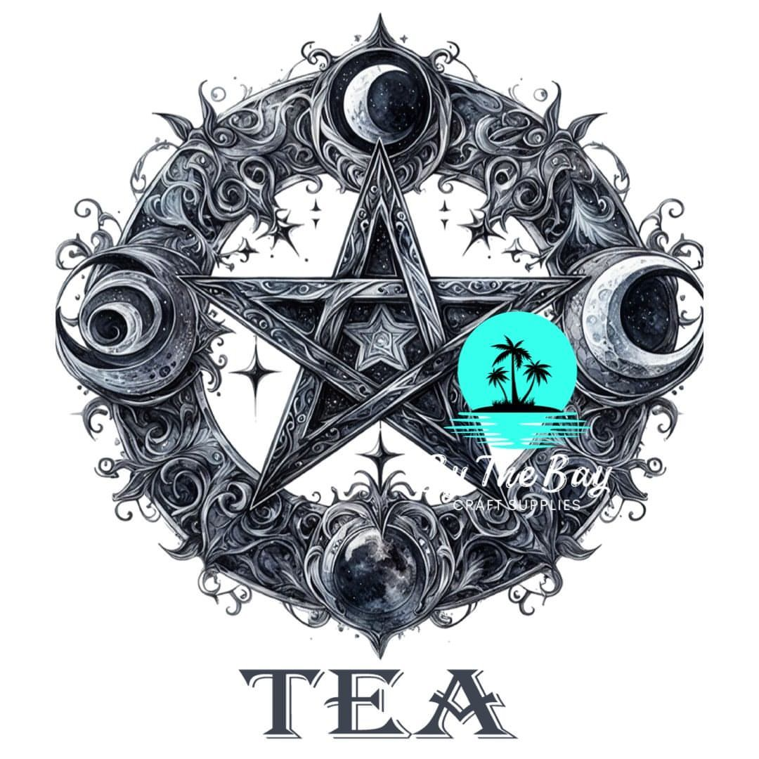 Pentagram Moon Tea/Coffee/Sugar uv decal