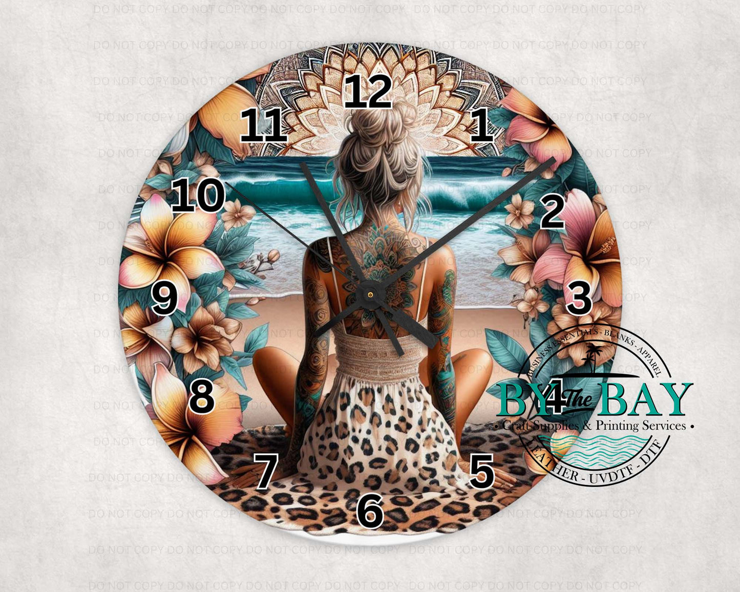 Beach Lady 02 Clock