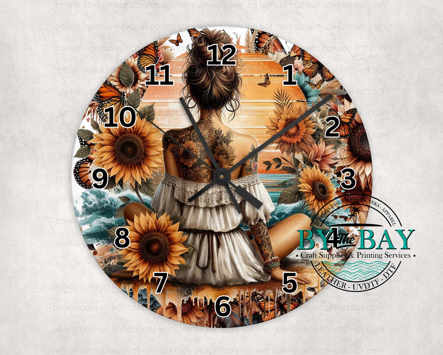 Beach Lady 06 Clock