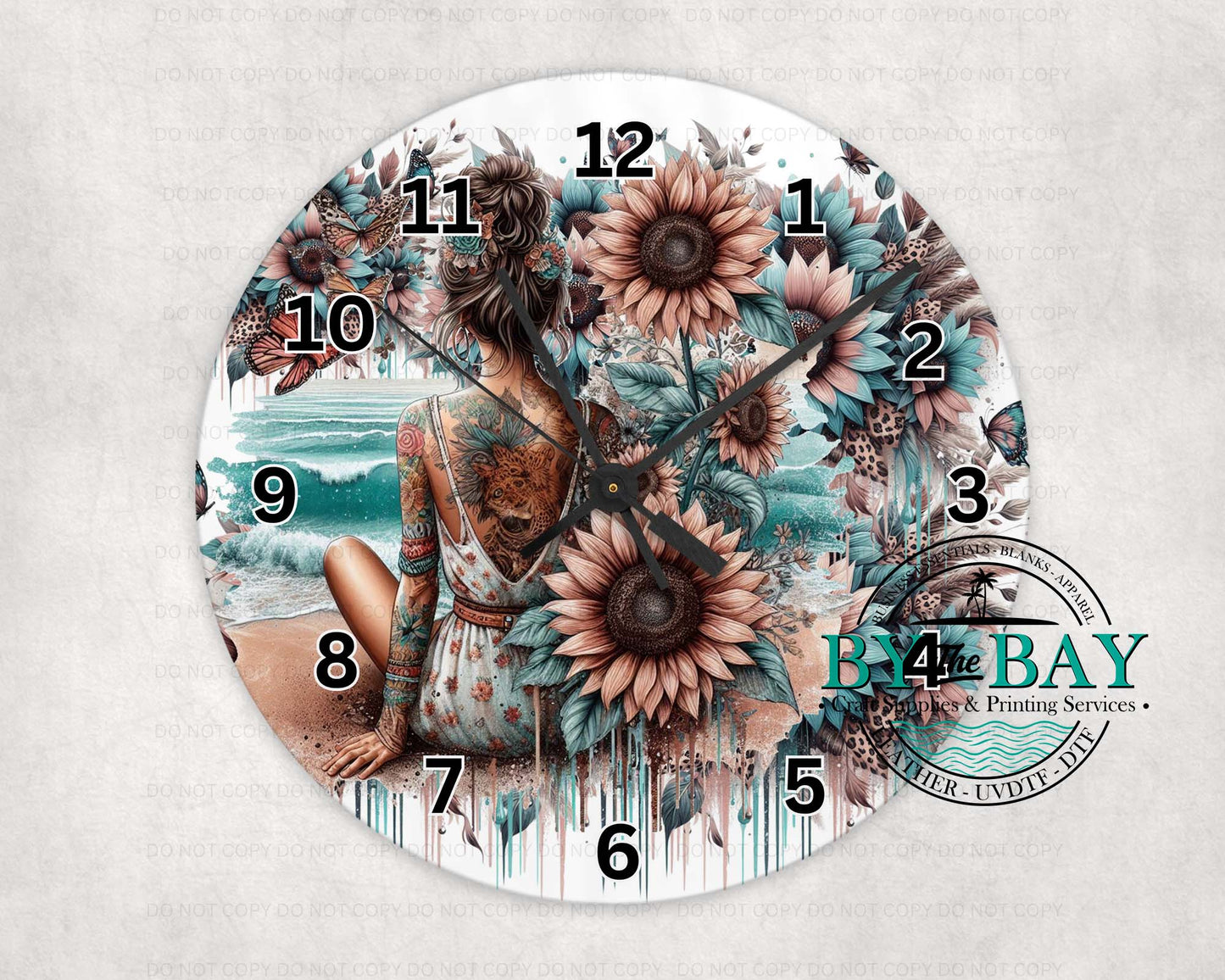 Beach Lady Clock
