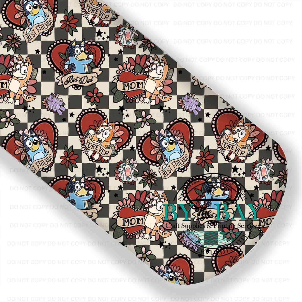 Blue Dog Tattoos Checkerboard