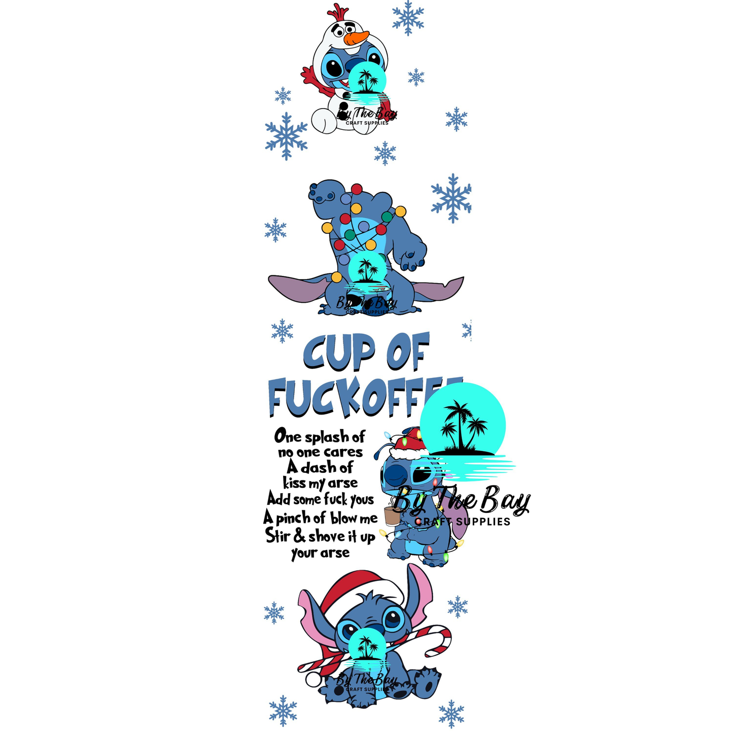Blue guy F*uckoffee Bookmark Decal