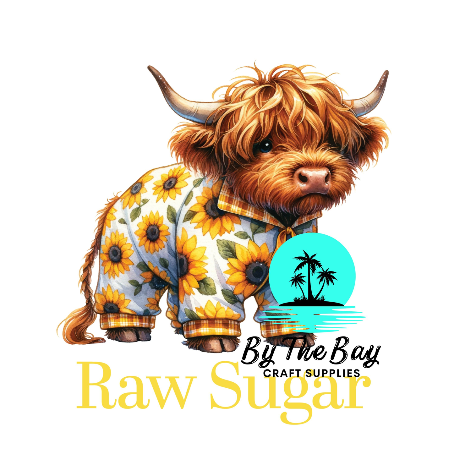 PJ Highland Cow Tea/Coffee/Sugar/Milo/Hot Choc UV decal