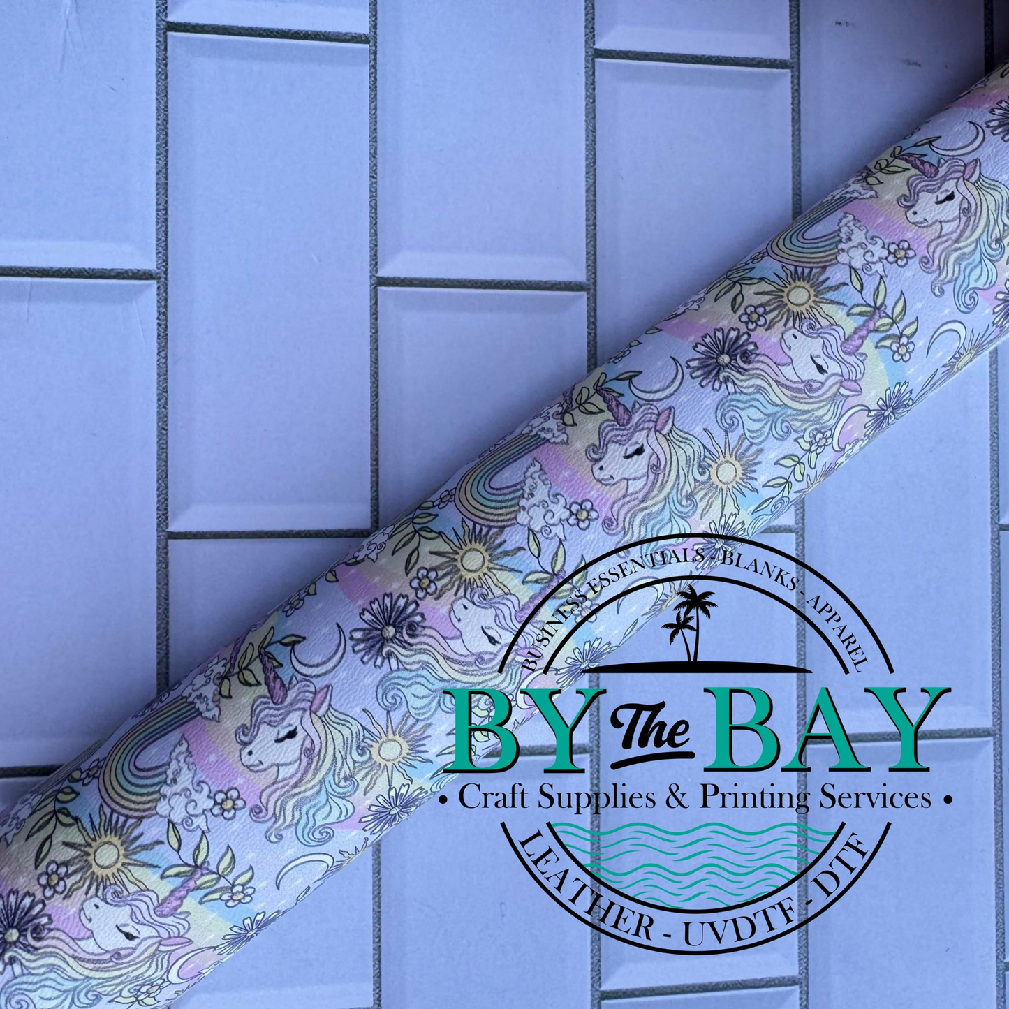 Pastel Unicorn - DESTASH FAUX LEATHER ROLL