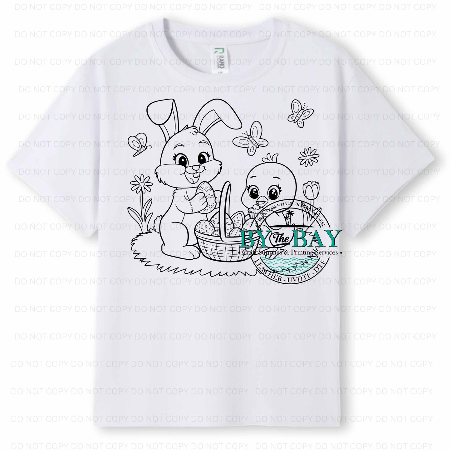 Easter Bunny & Chic Colouring in Tee (pens included)