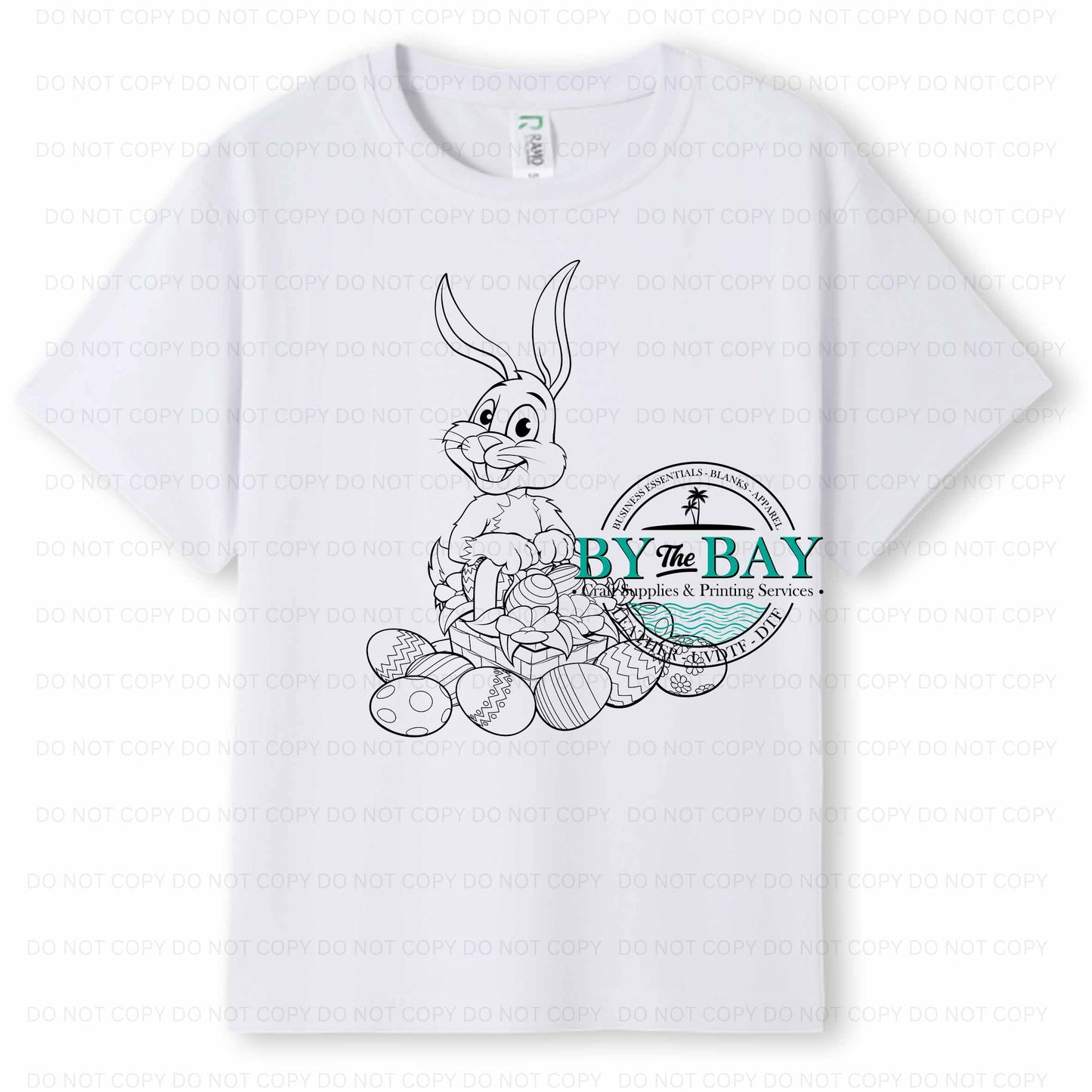 Easter Bunny & Eggs Colouring in Tee (pens included)