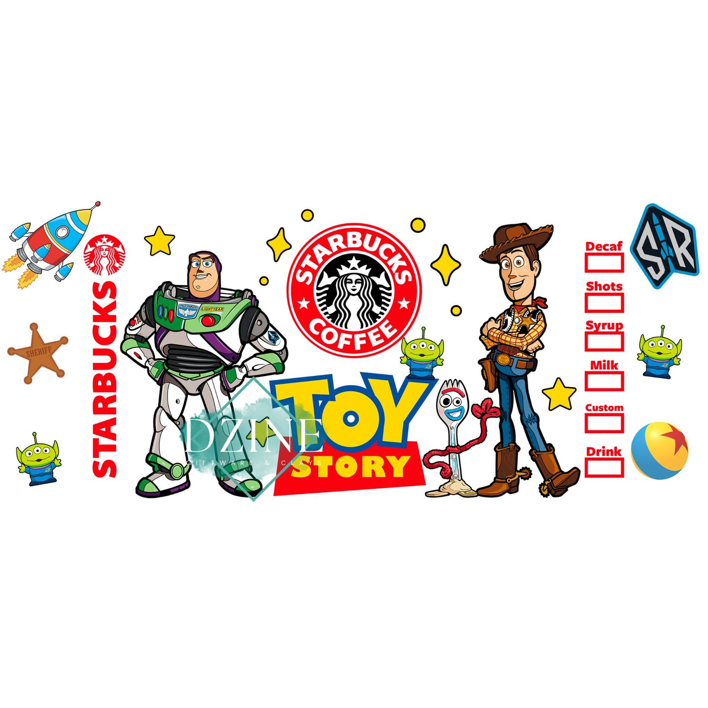 Cowboy & Astronaut Coffee Red