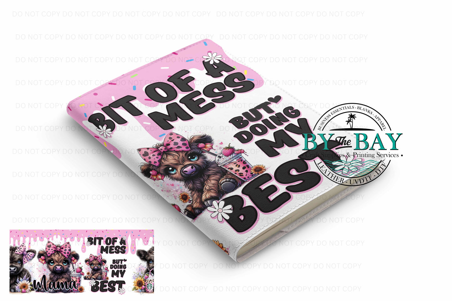 Bit of a mess - Ready made notepad Cover (Notepad & Pocket options available)