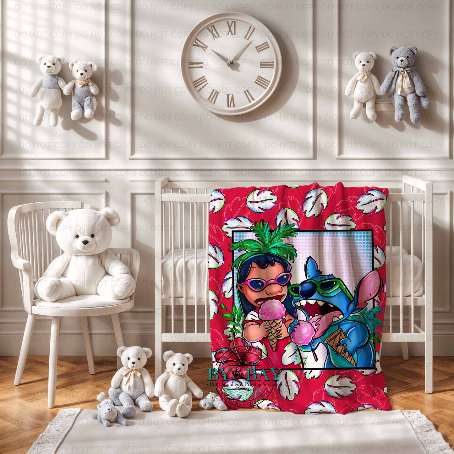 Blue Alien Icecream Squish Blanket