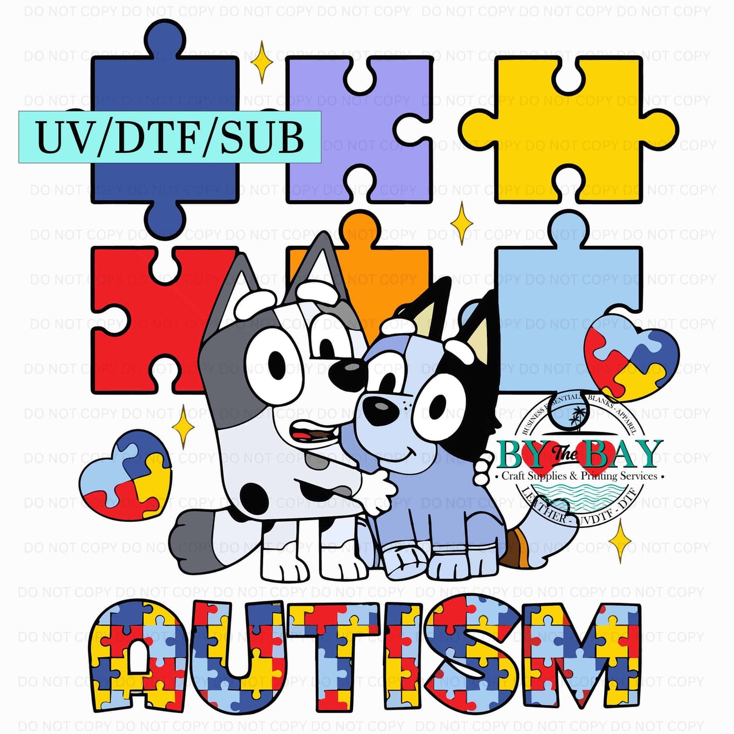 Blue dog & Friend Autism