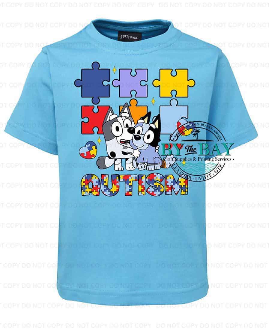 Blue Dog & Friend Autism tee