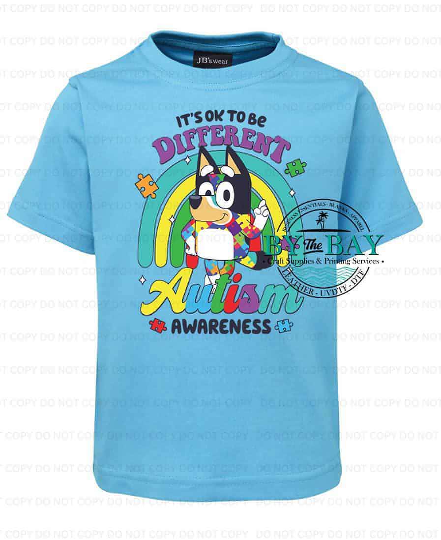 Blue dog, it's ok to be different tee