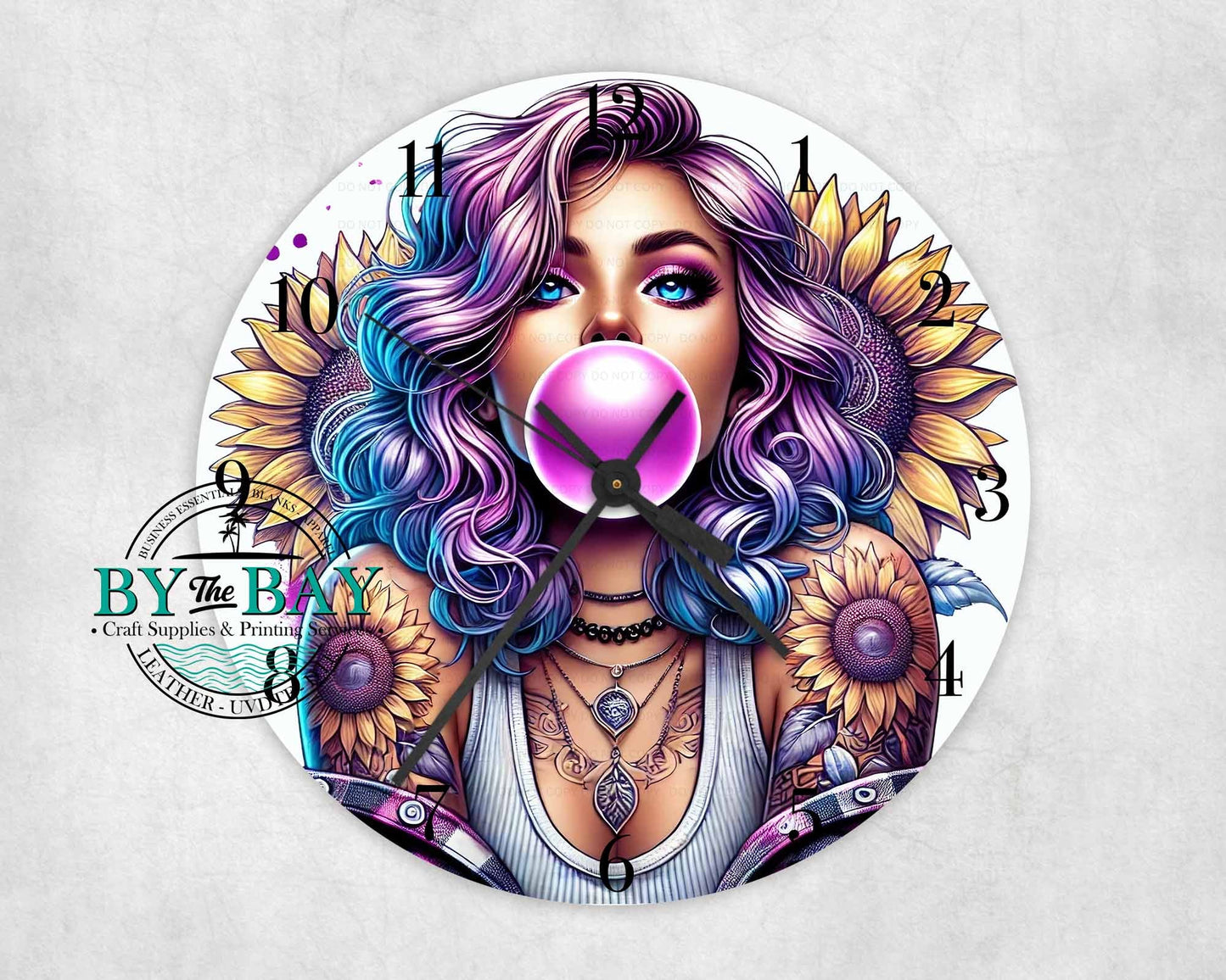 Bubblegum Girl Clock