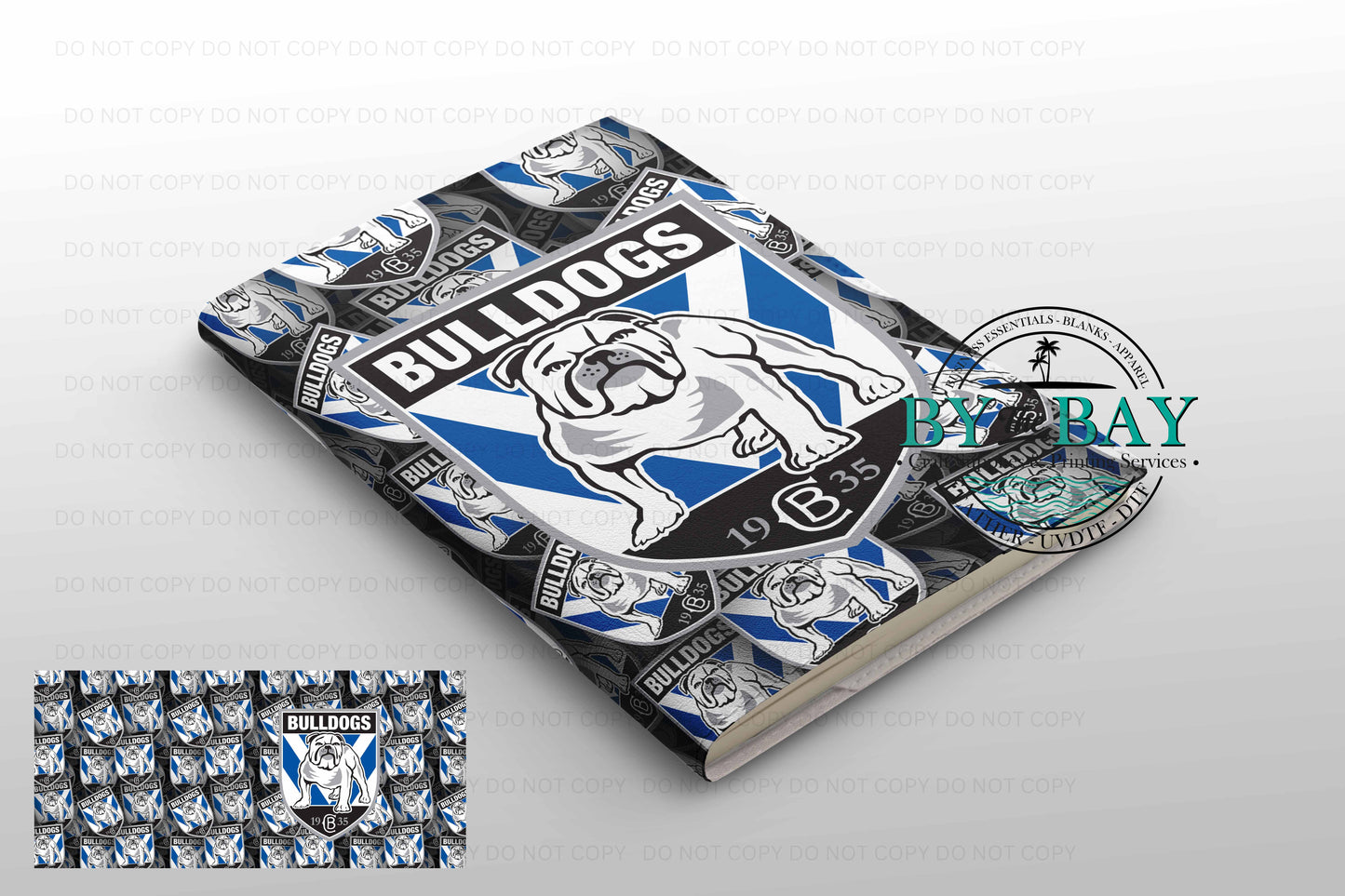 Bulldogs - Ready made notepad Cover (Notepad & Pocket options available)