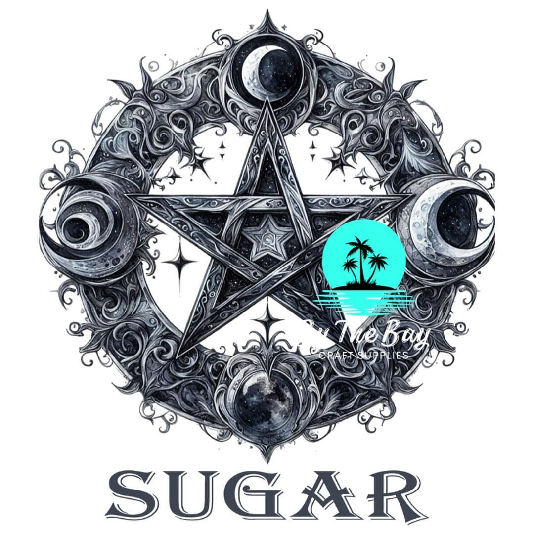 Pentagram Moon Tea/Coffee/Sugar uv decal