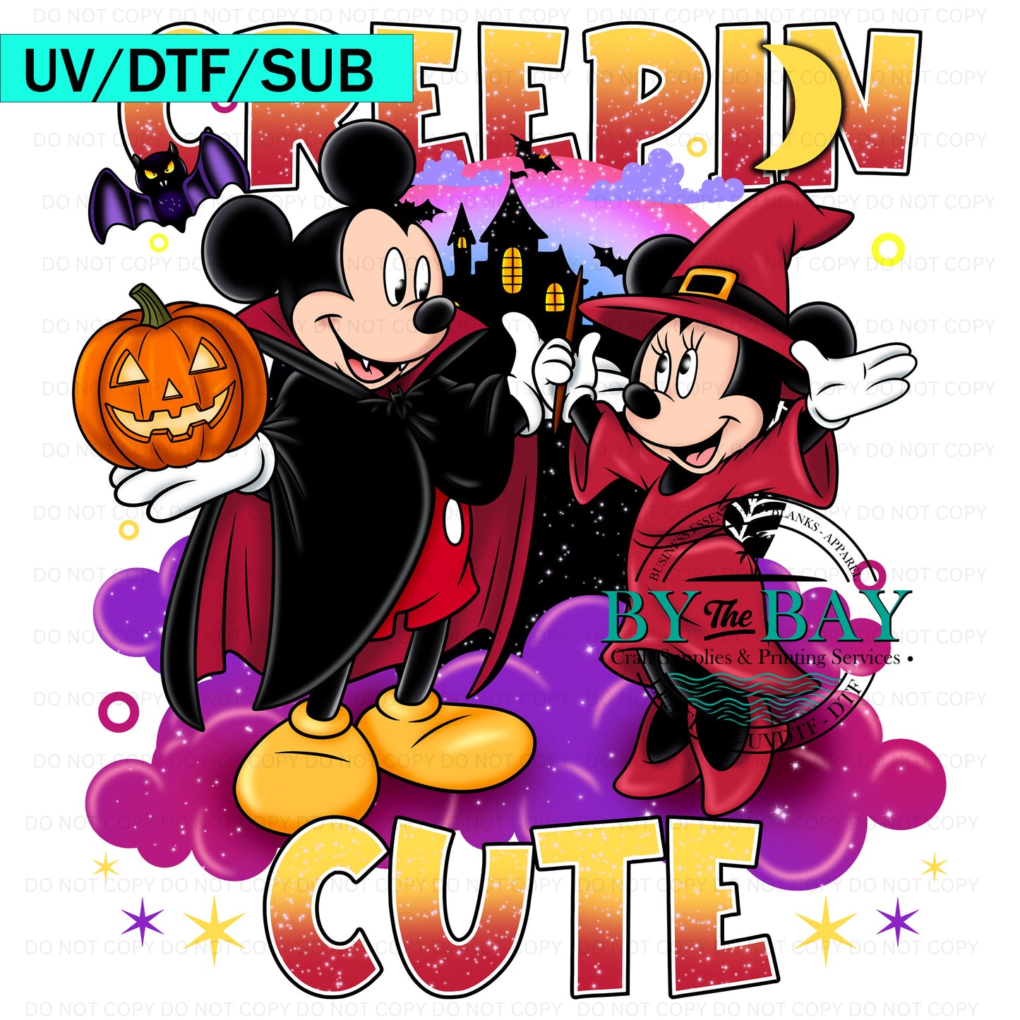 Creepin Cute UV/DTF/SUB Print