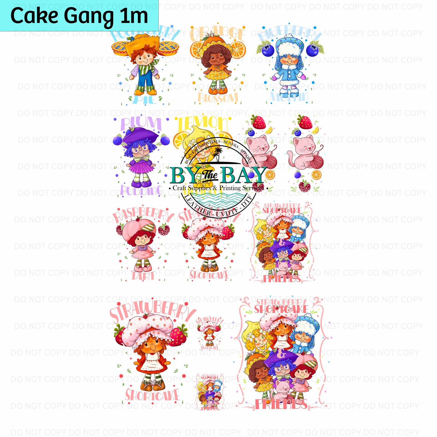 Cake Gang Pre-designed 1m DTF Gang Sheet