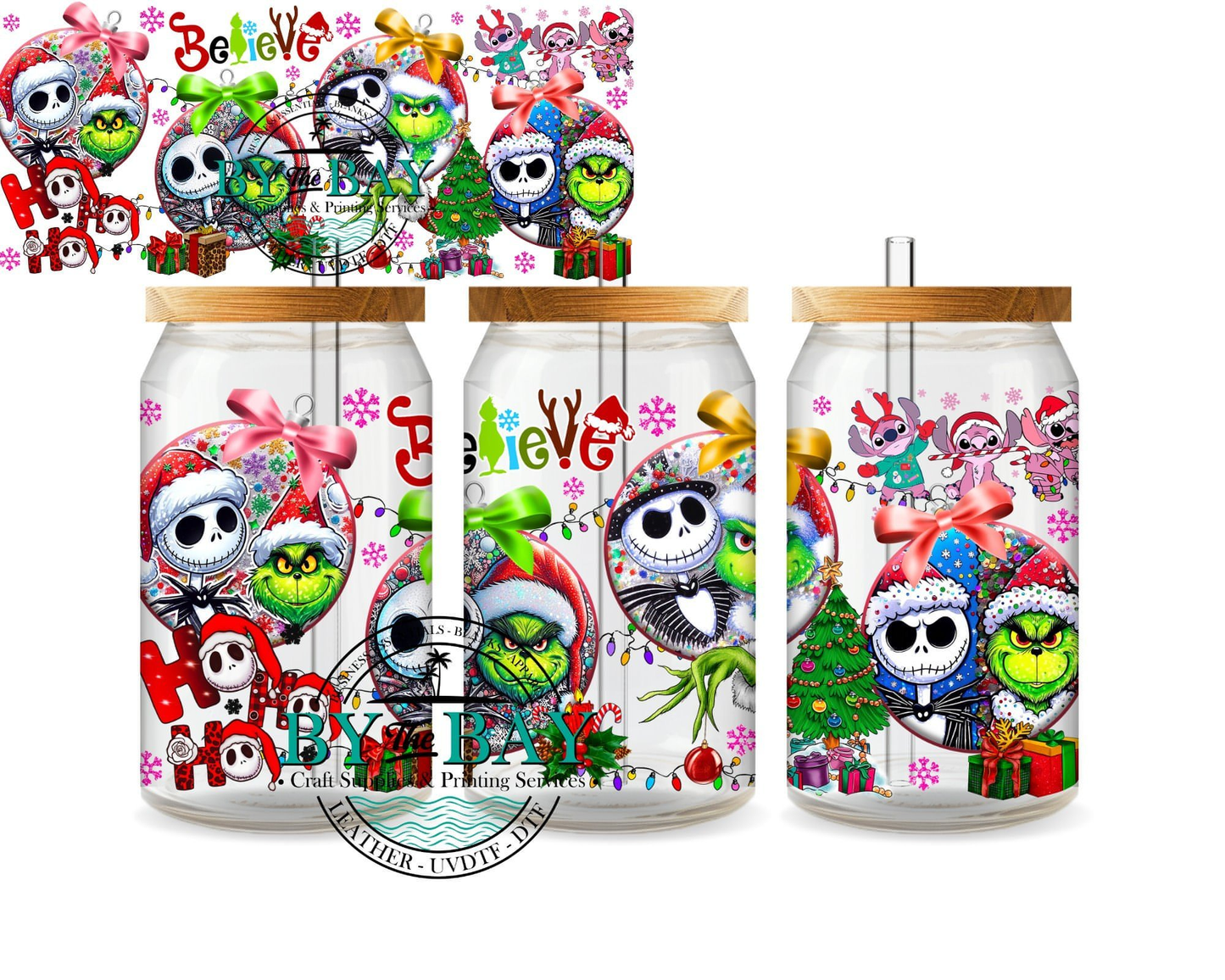 Mean guy & friends 16 16oz UVDTF Wrap