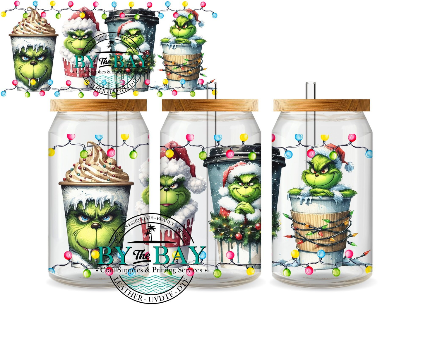 Mean Guy Coffee 3 16oz UVDTF Wrap