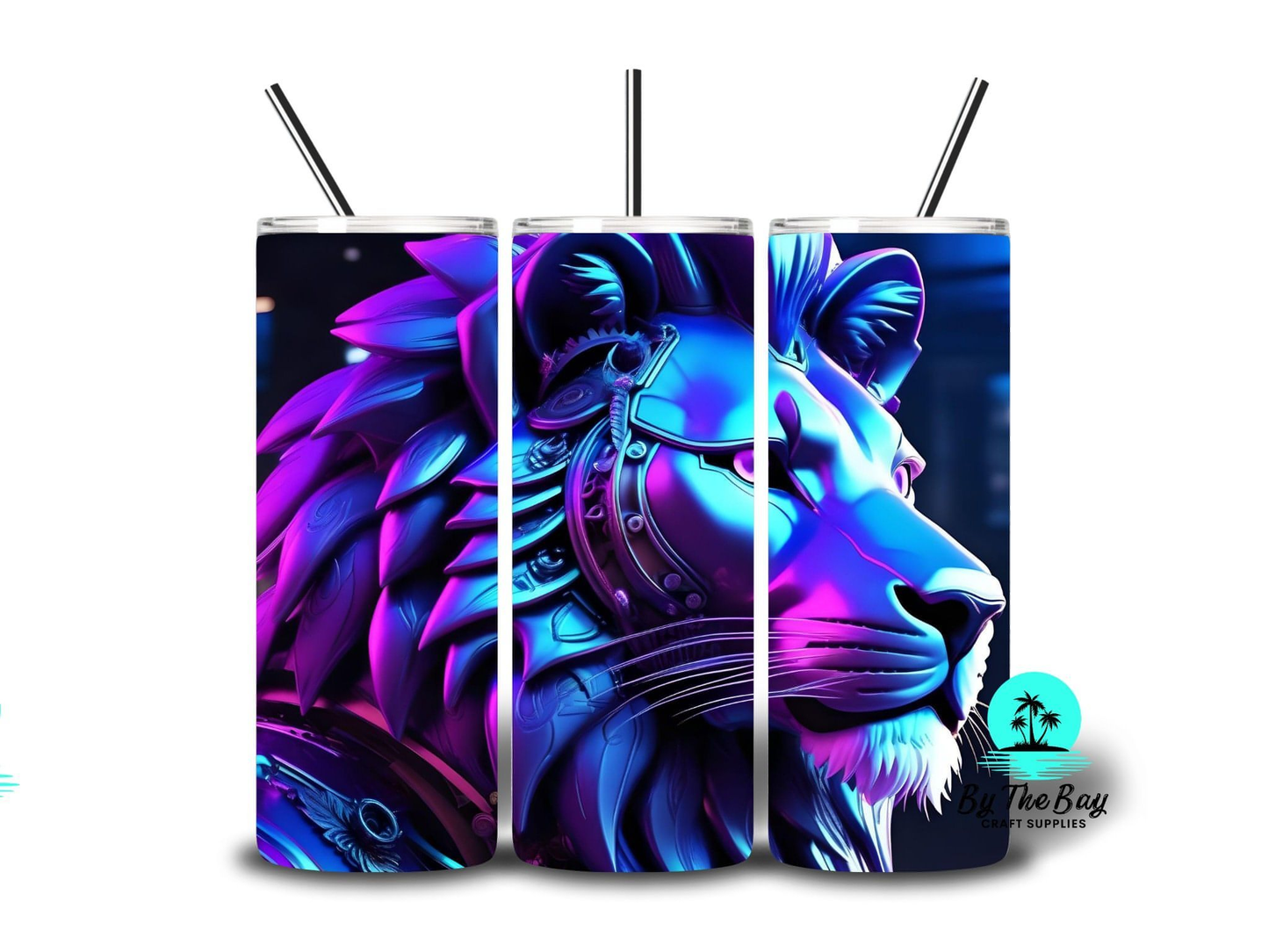 Neon punk Lion 20oz SUB Print