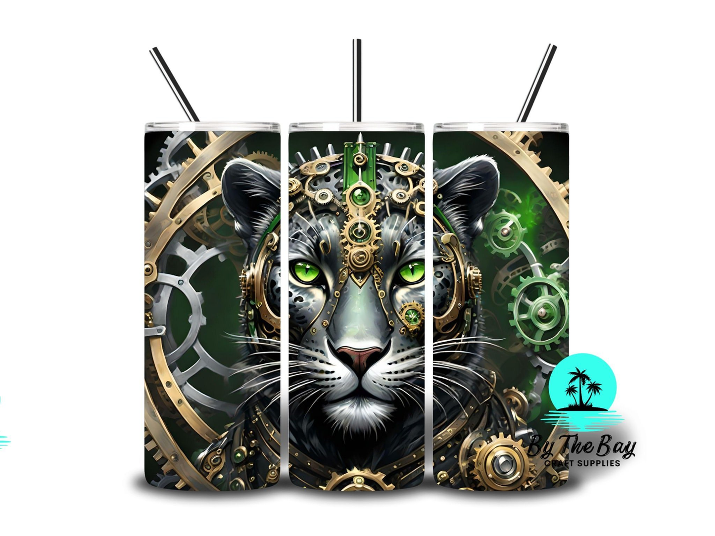 Steampunk Black Leopard 20oz SUB Print