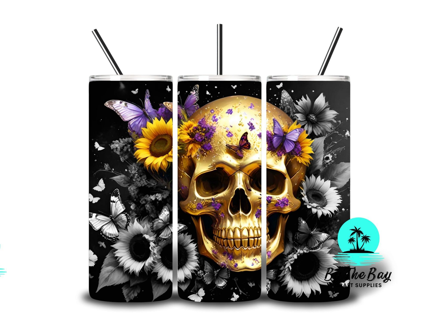 2 toned gold skull 20oz SUB Print