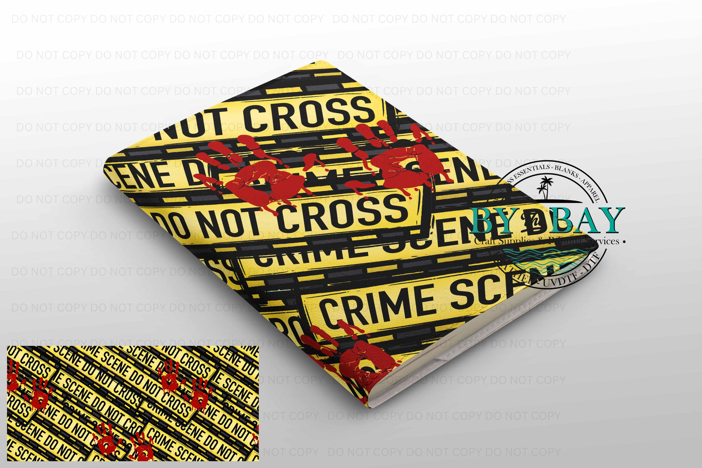Crime Scene - Ready made notepad Cover (Notepad & Pocket options available)