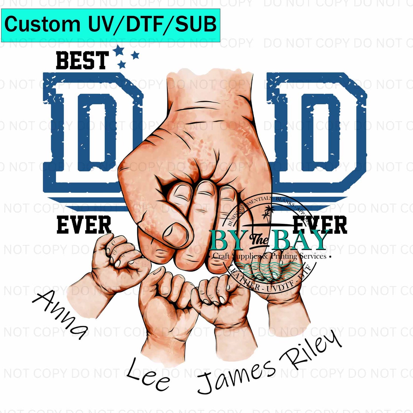 Custom Best Dad Hands