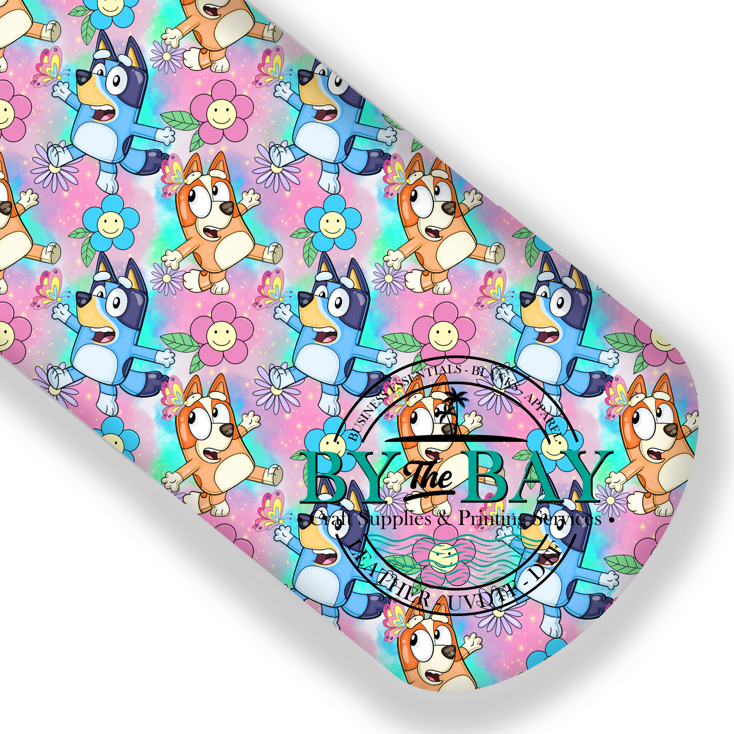 Dog Family Butterfly Watercolour