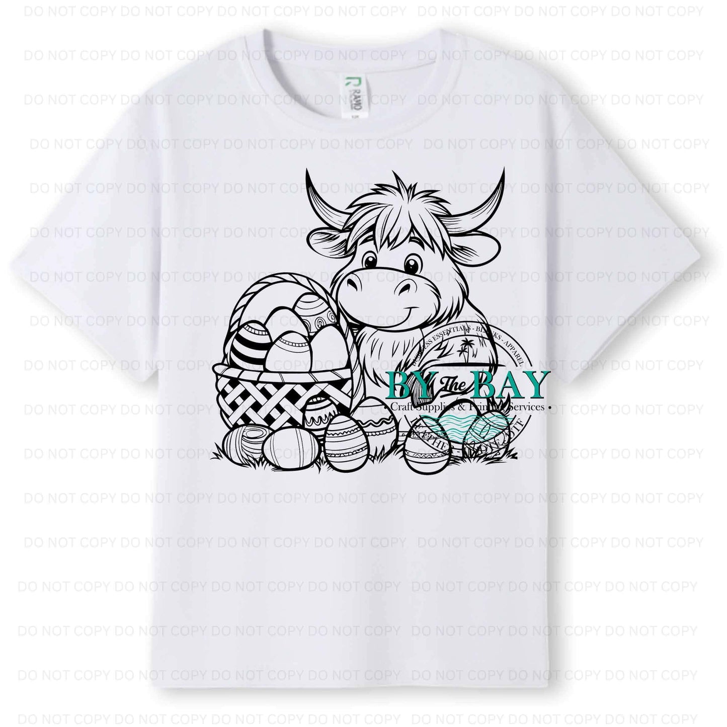 Easter Highland Colouring in Tee (pens included)