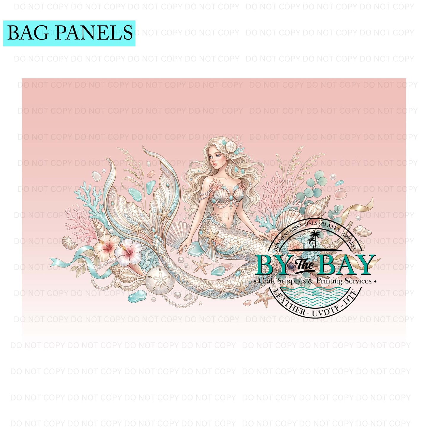 Mermaid Bag Panel (Various Sizes)