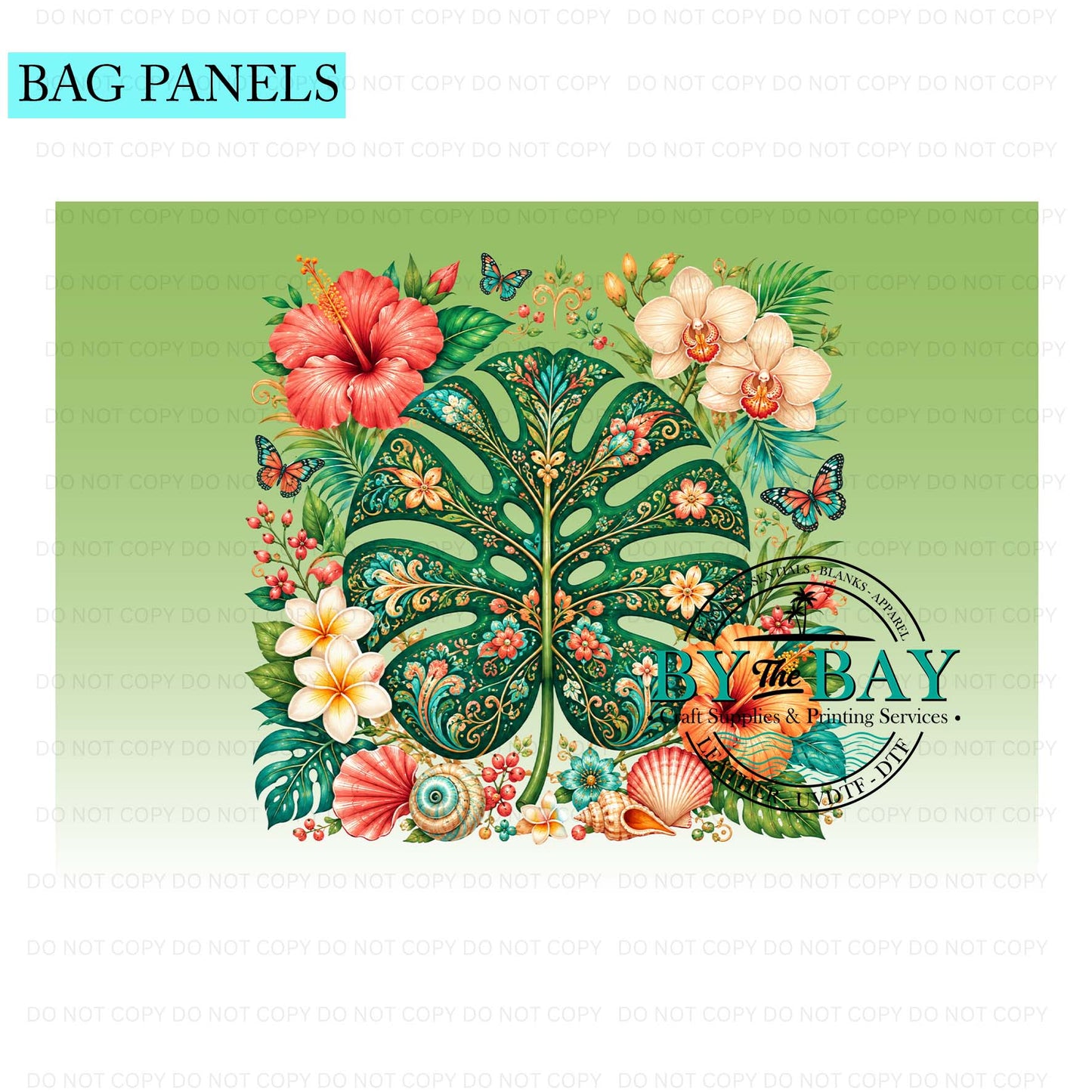 Tropical Monsters Bag Panel (Various Sizes)
