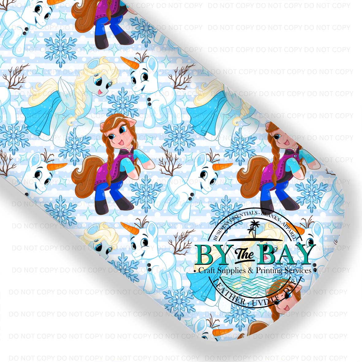 Floral Pony Blue Stripes