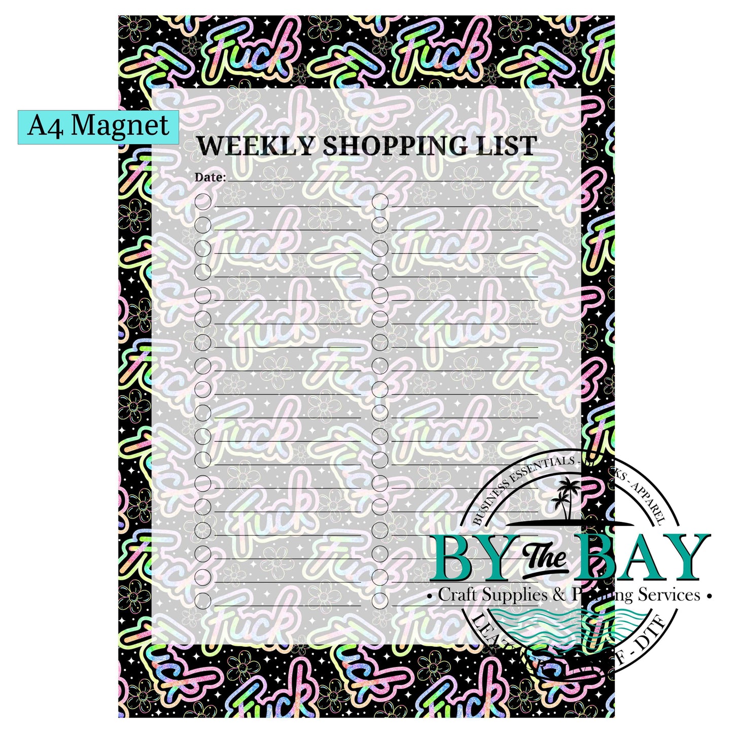 F**k A4 Shopping List Magnet