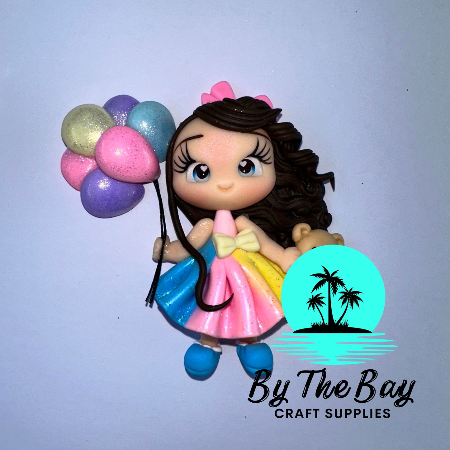 Party girl with balloons