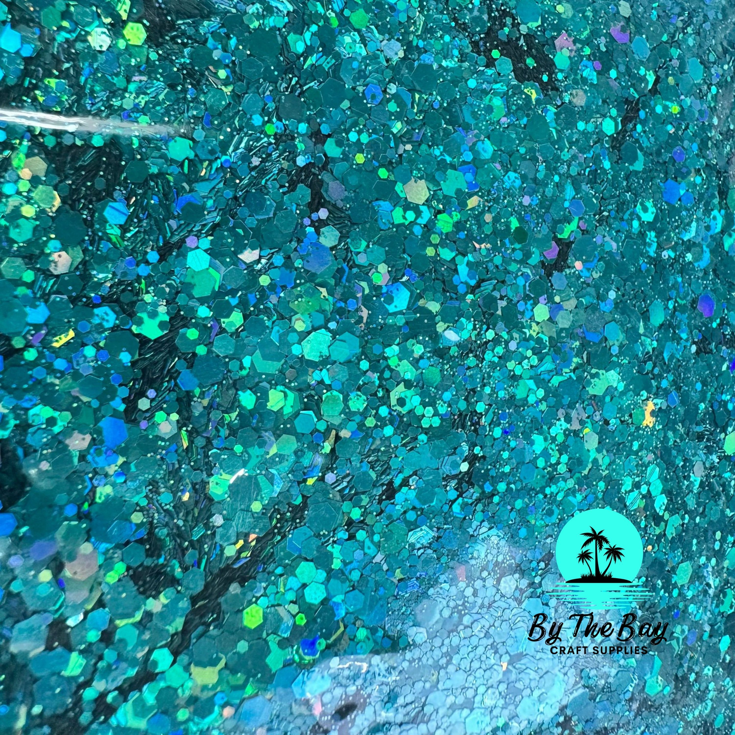 Teal/blue Glitter