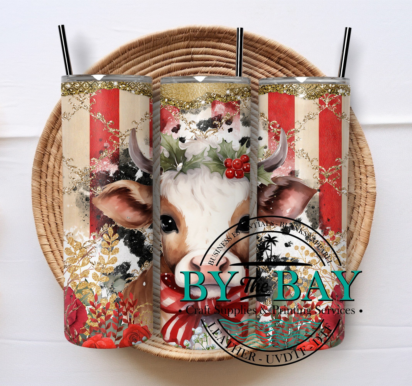 Glitter Cow 20oz SUB Tumbler Print