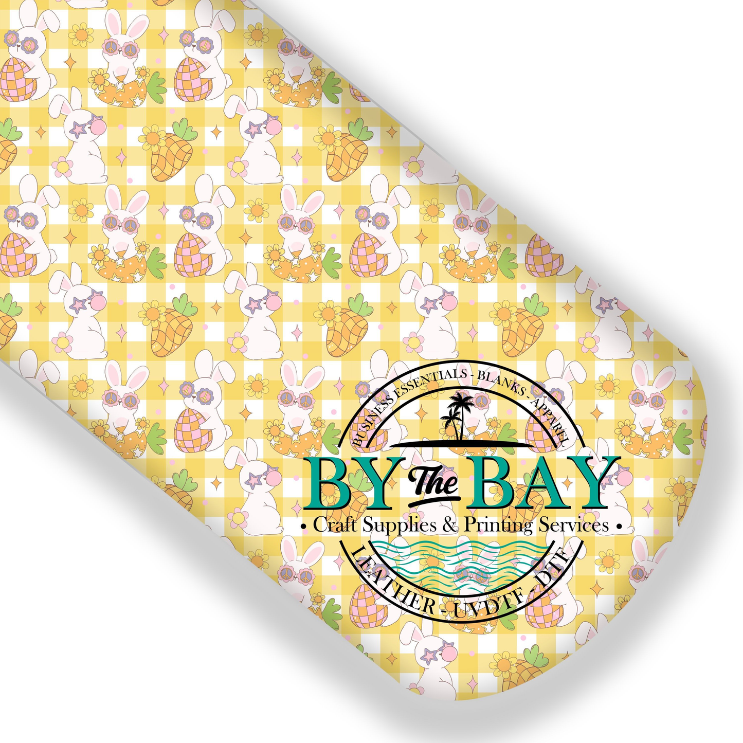 Groovy Bunnies Check Yellow