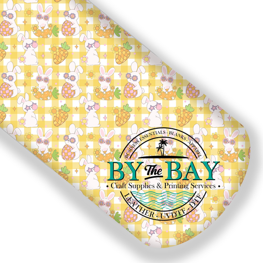 Groovy Bunnies Check Yellow