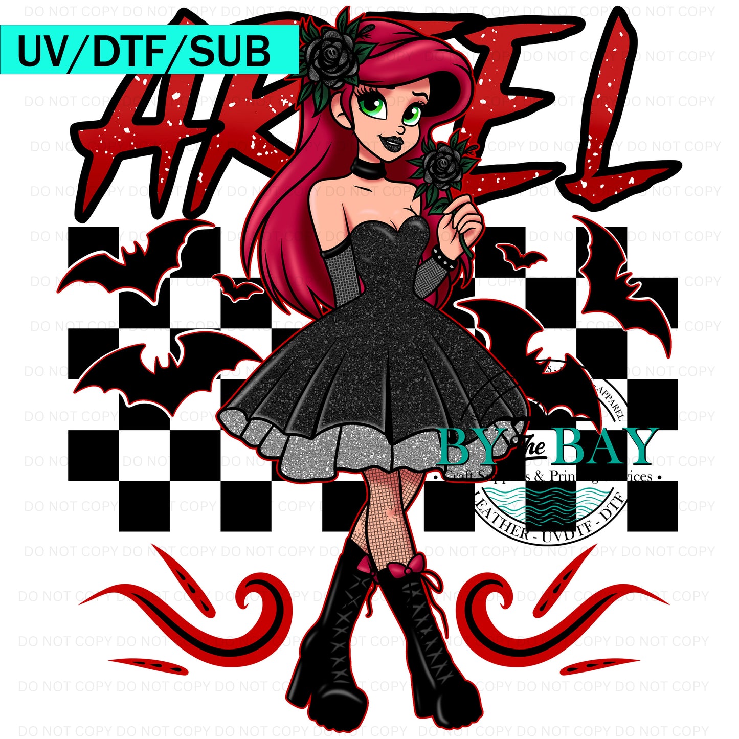 Halloween Mermaid UV/DTF/SUB Print