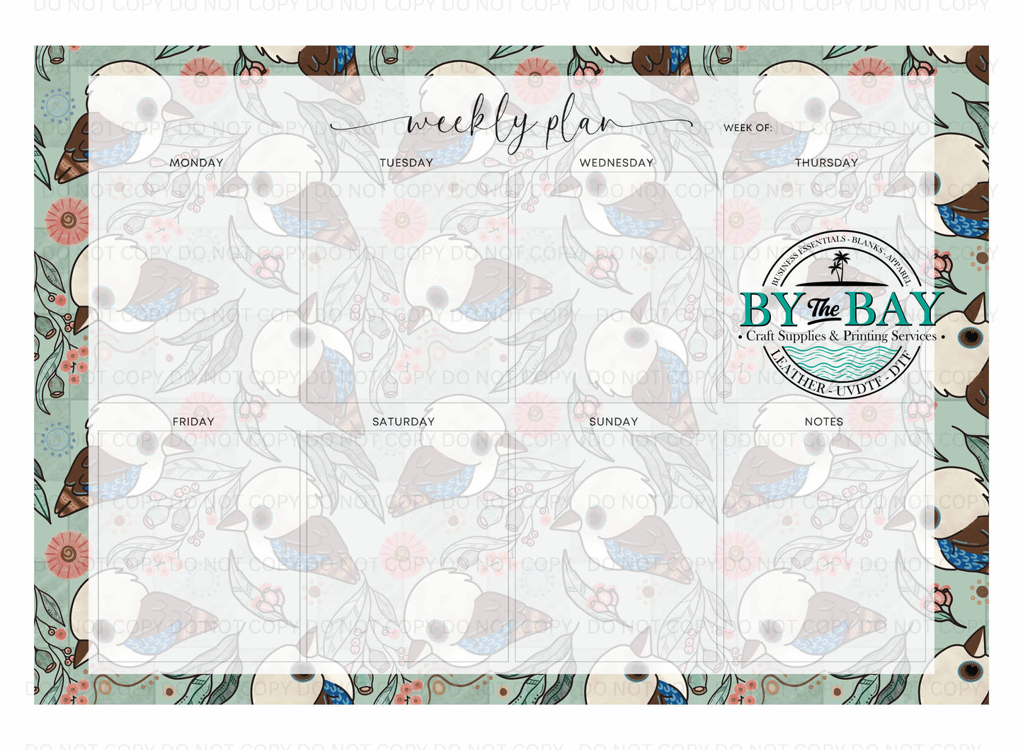 A3 Weekly Planners - HDs Kookaburra